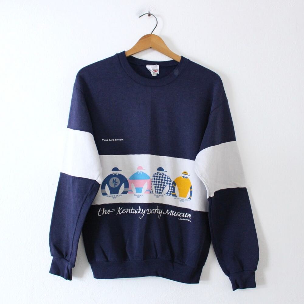 Vintage Kentucky Derby Museum Jockey Sweatshirt Medium
